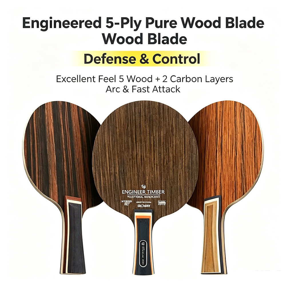Table Tennis Review - 1PCS Original Table Tennis Blade Ironwood/Sandalwood/Ebony
