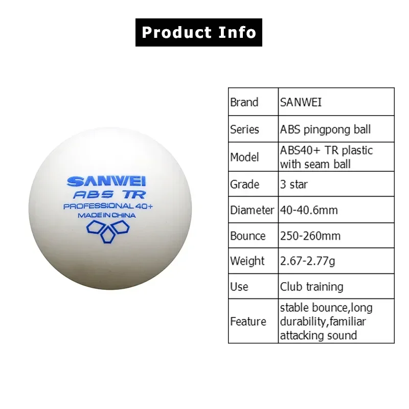 SANWEI-ABS TR 3 Star Table Ten – Table Tennis How To Play Bewertung und Preis