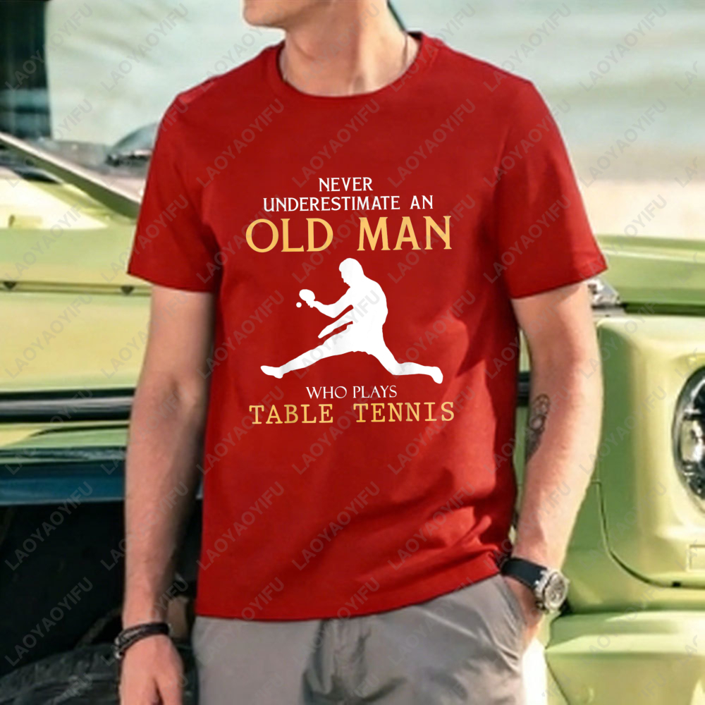 Never Underestimate An Old Man – Table Tennis Graphics Bewertung und Preis
