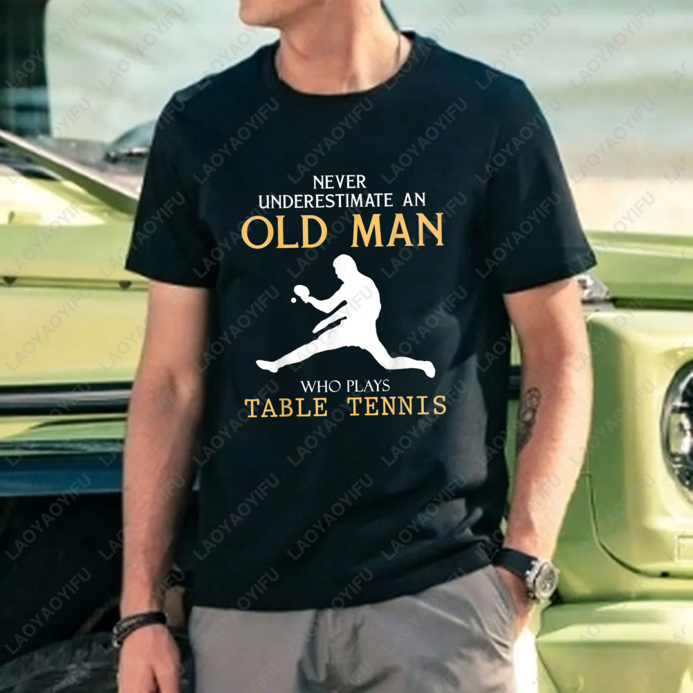 Never Underestimate An Old Man – Table Tennis Graphics Bewertung und Preis