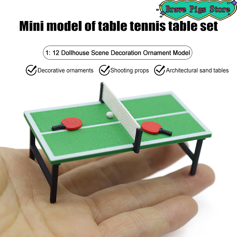 1:12 Miniature Table Tennis Ra – Table Tennis Paddle Set Bewertung und Preis