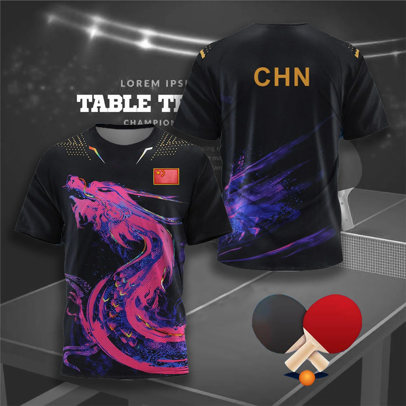 CHINA Dragon Table Tennis Grap – Table Tennis Graphics Bewertung und Preis