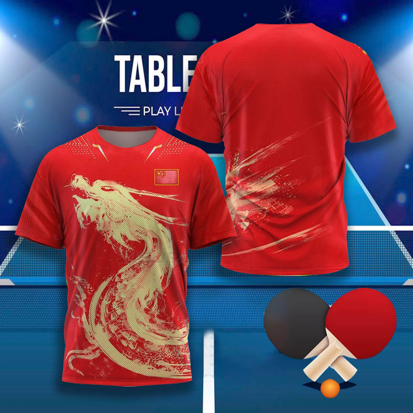 CHINA Dragon Table Tennis Grap – Table Tennis Graphics Bewertung und Preis