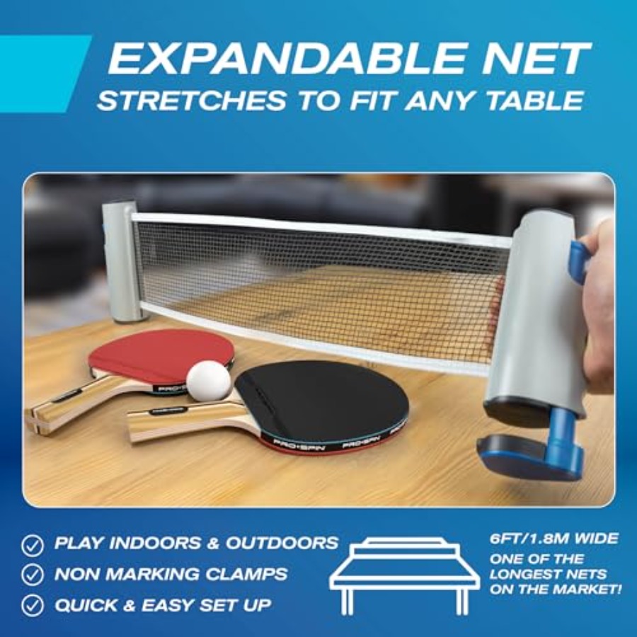 Portable Ping Pong Set with Re – Table Tennis Net Bewertung und Preis
