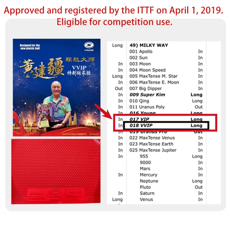 YINHE Huang Jianjiang VIP VVIP – Table Tennis Grip Bewertung und Preis