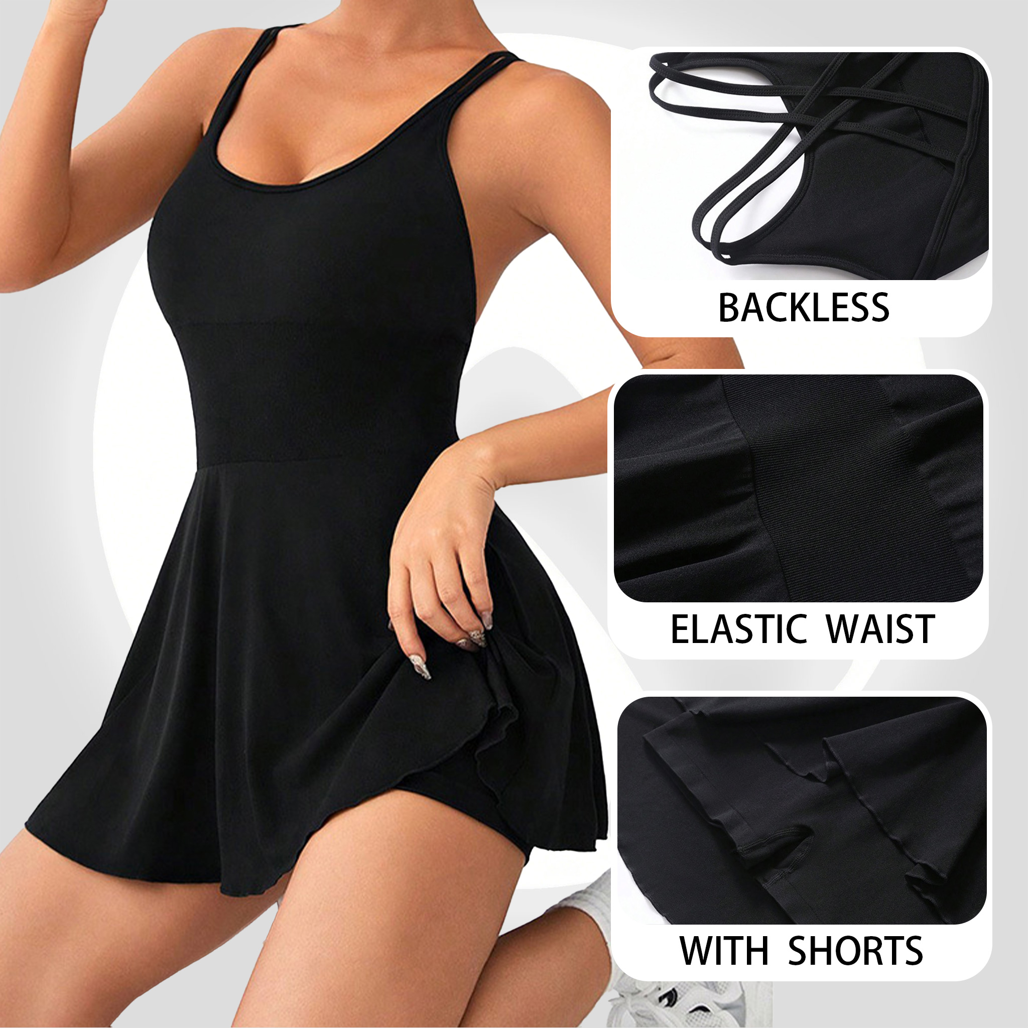 Women Yoga Dress Tennis Skirt  – Table Tennis Jacket Bewertung und Preis