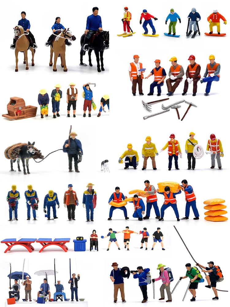 HO 1:87 Painted Figures HO Sca – Table Tennis Venue Bewertung und Preis