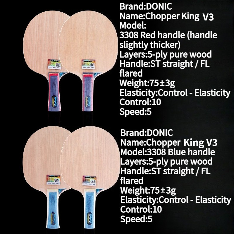 DONIC Chopper V3 Table Tennis  – Table Tennis Grip Types Bewertung und Preis